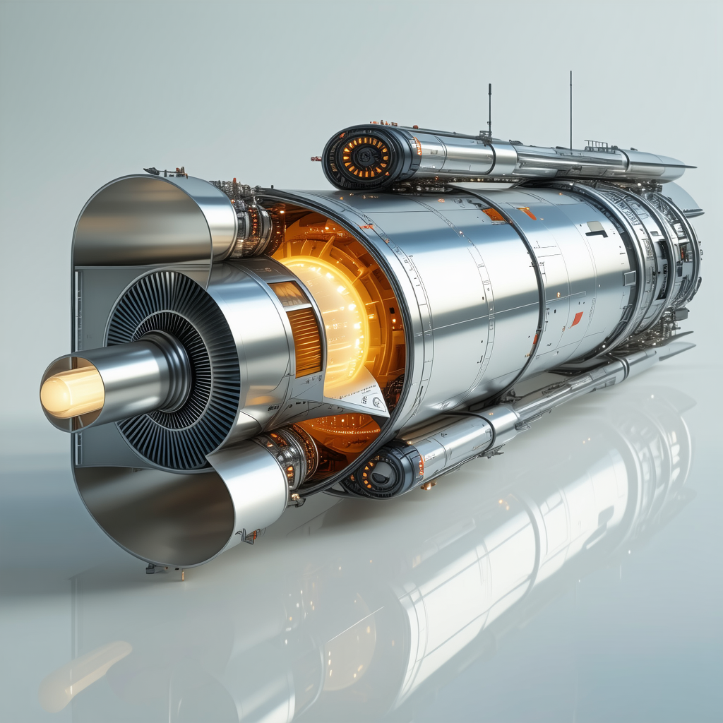 A Large, Silver, Cylindrical Object With A Hollow Center