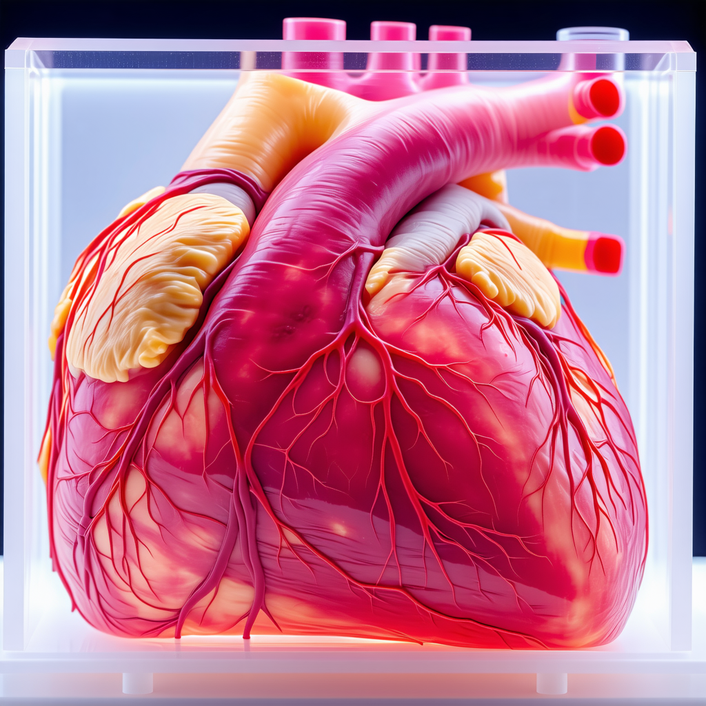 A Close-up Of A Heart, Showcasing Its Intricate Structure And Details