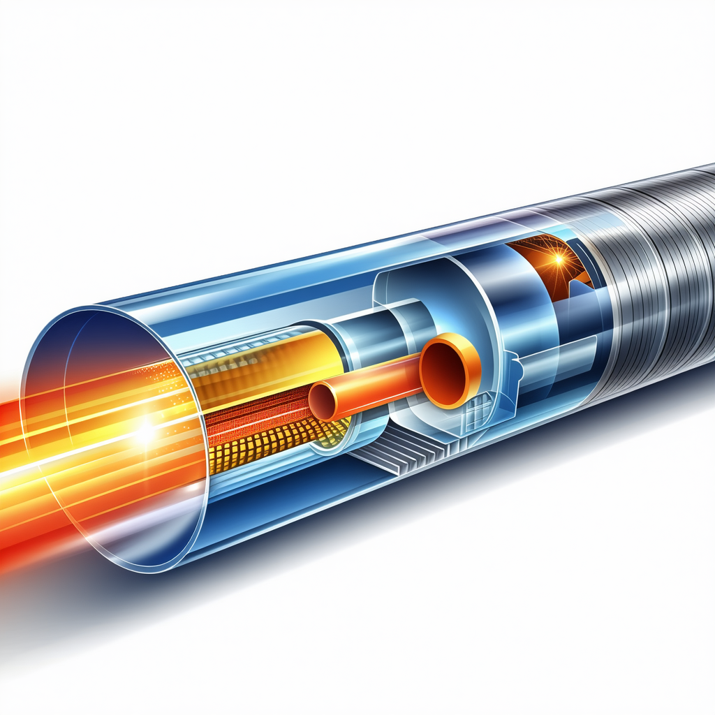 A Blue And Orange Tube Is Shown In The Image