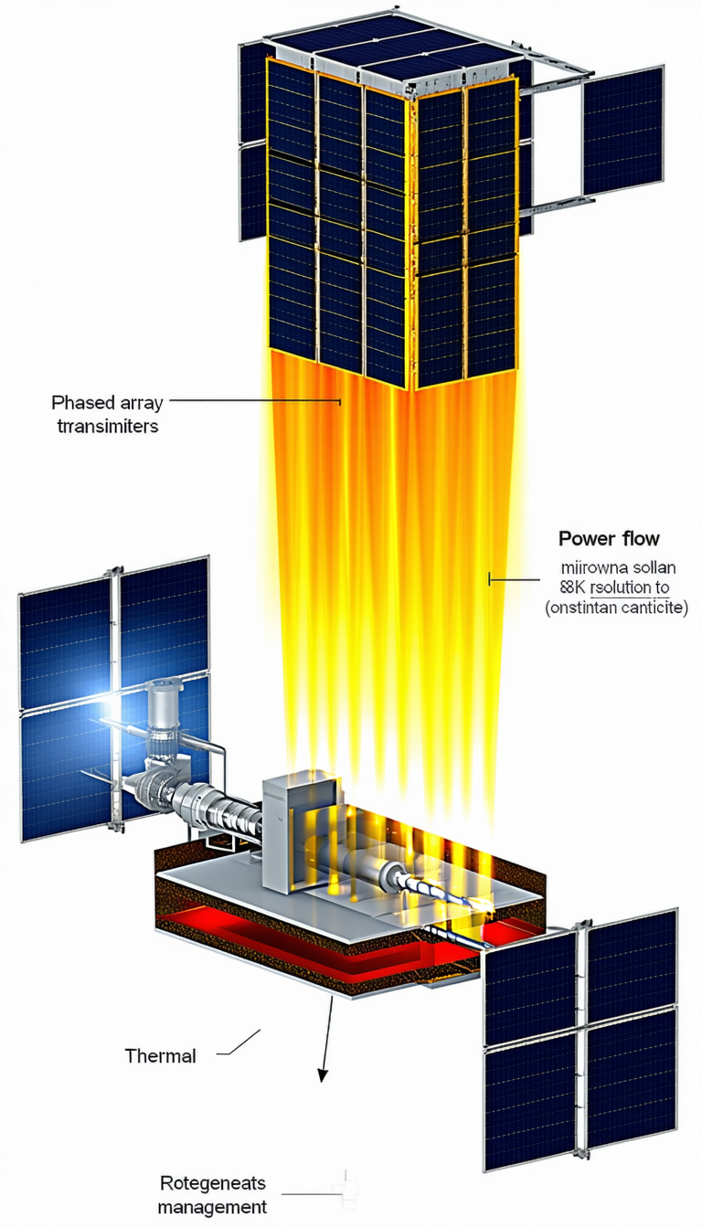 The Image Is A Diagram Showing The Process Of Solar Energy Conversion