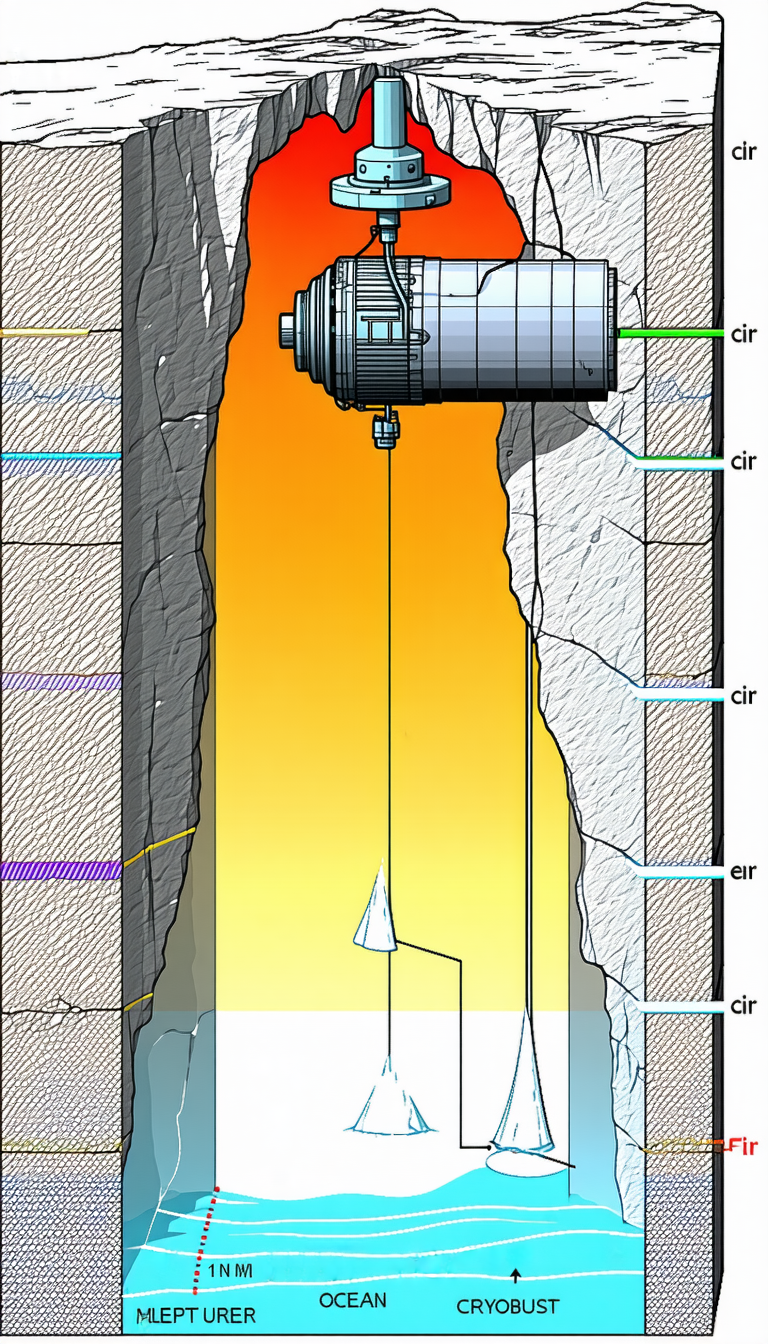 A Large White Object Is Being Lowered Into A Hole In The Ground