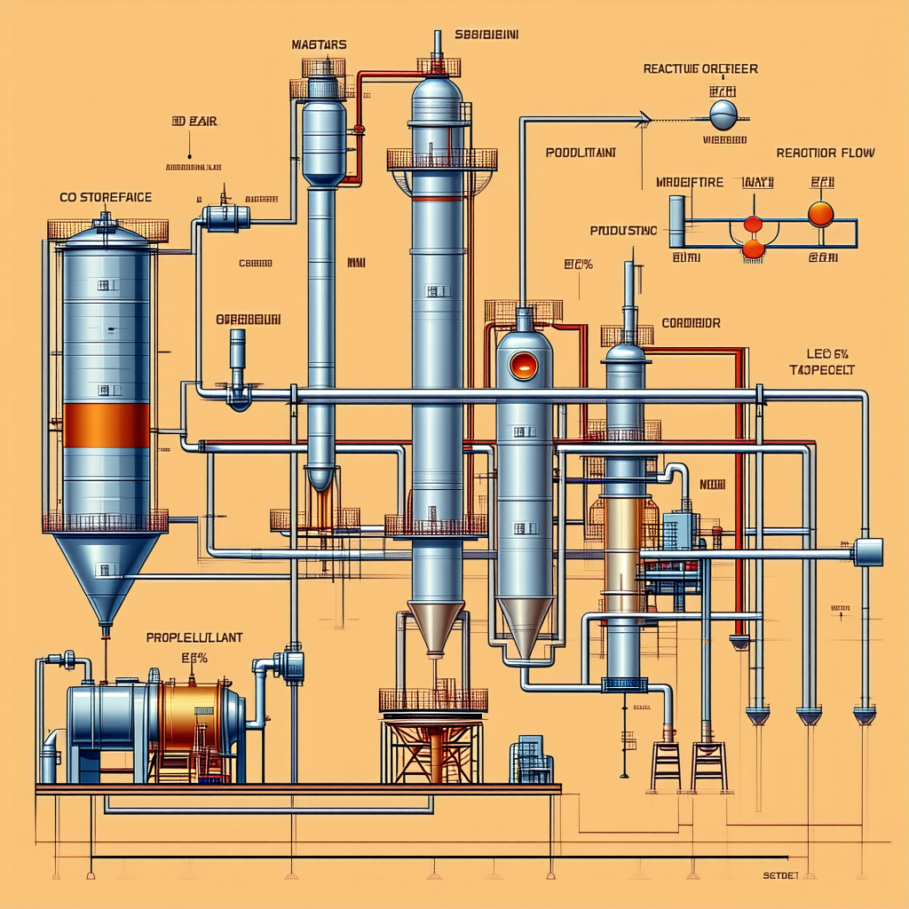 A Large Industrial Plant Is Shown In A Detailed Drawing