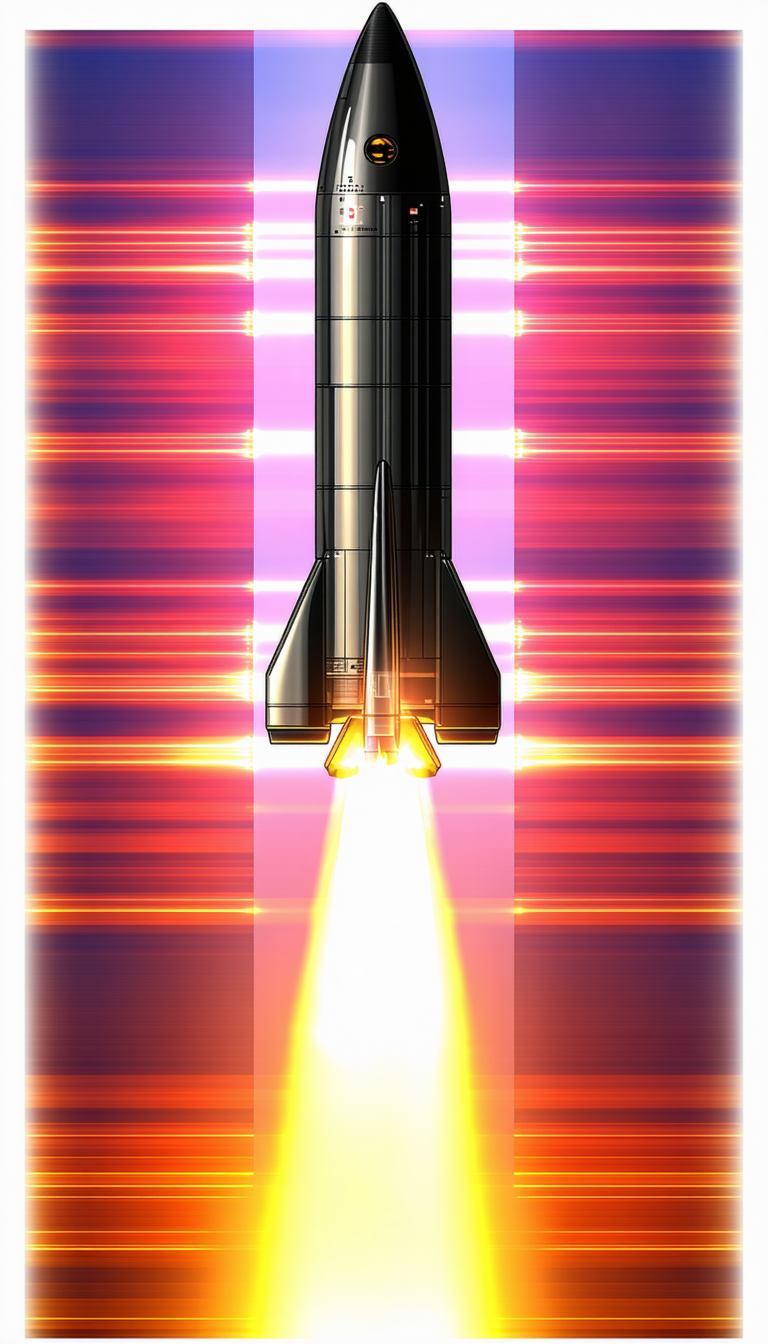 A Rocket Is Shown In The Image, With Its Tail End Visible