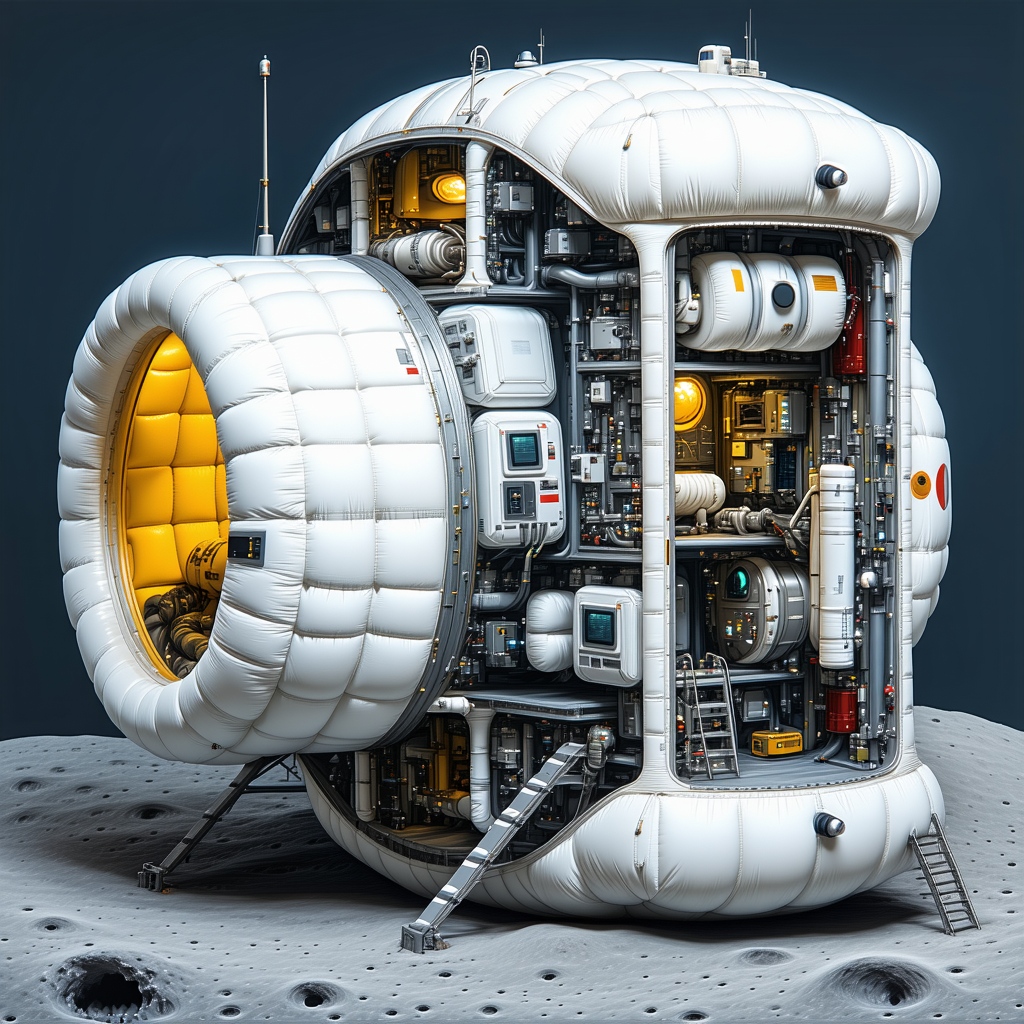 A Large, White, And Round Structure With A Hollow Center