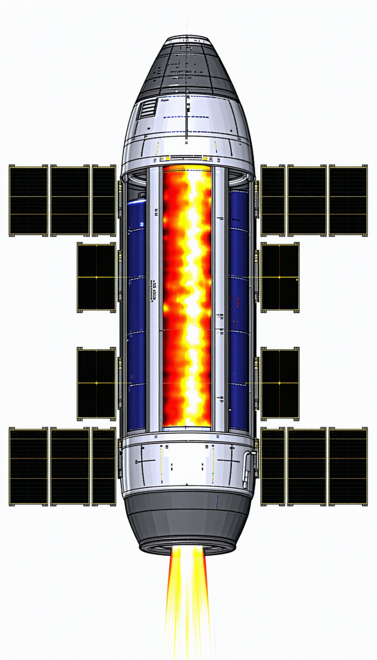A Space Shuttle Is Shown In A Computer-generated Image