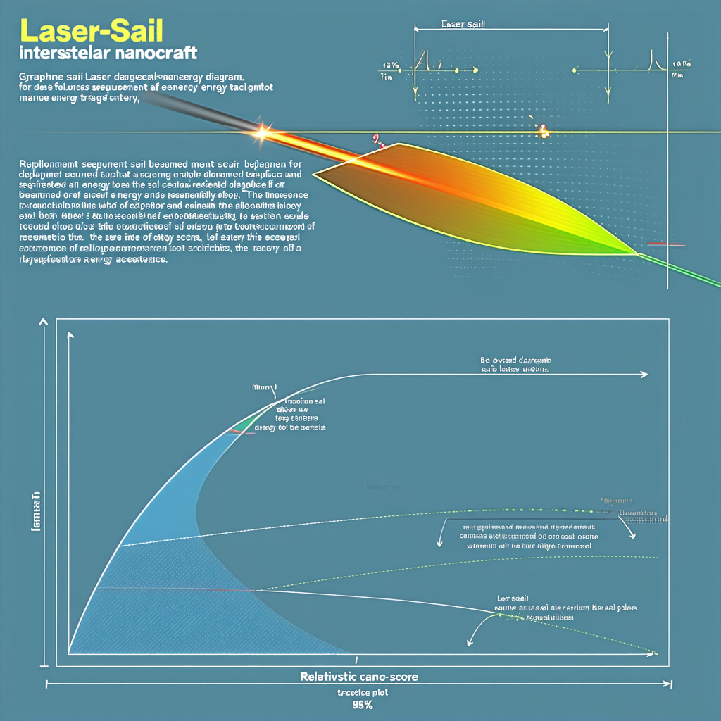 A Blue Graphic Shows The Relationship Between Laser-sail And Interstellar Nanocraft