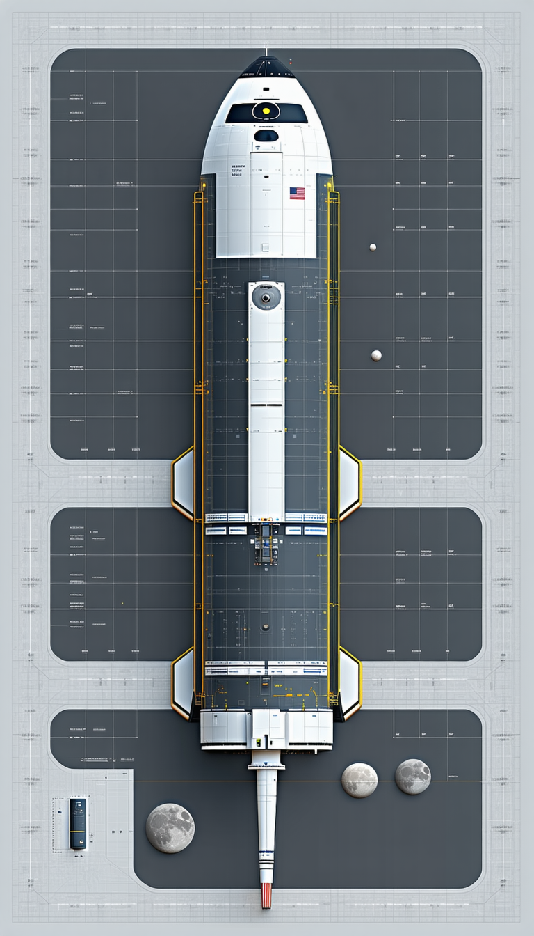 A Large Space Shuttle Is Parked On A Runway