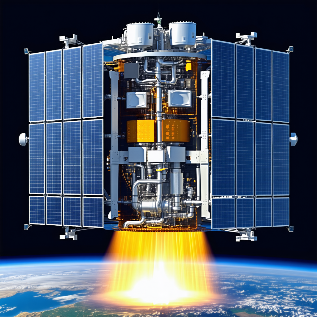 A Space Shuttle With A Bright Orange Exhaust Trail, Flying Through The Sky