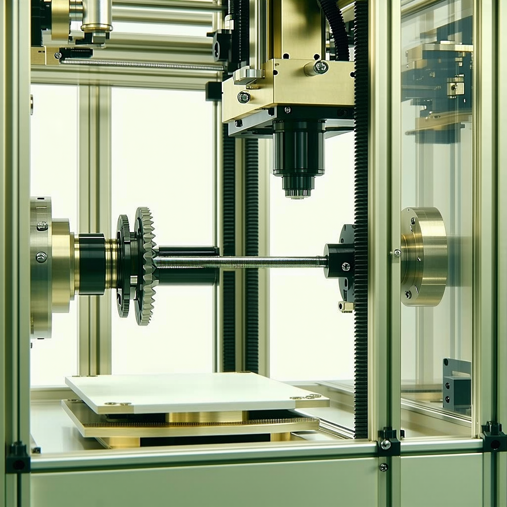 A Machine Is Shown In The Image, With A Large Metal Gear On Display