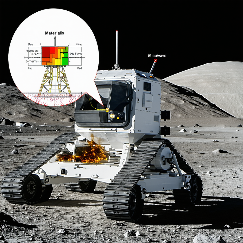 A White Vehicle, Possibly A Rover Or A Tractor, Parked On A Rocky Surface