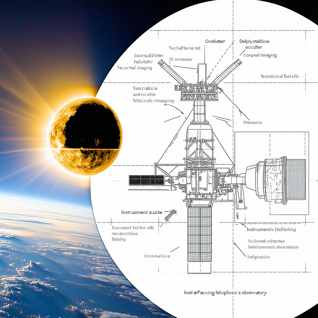 The Image Is A Diagram Of A Spacecraft, Showing Its Various Components And Their Functions