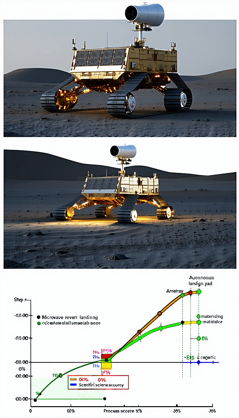 The Image Is A Collage Of Three Pictures, Each Showing A Different Perspective Of A Robotic Vehicle