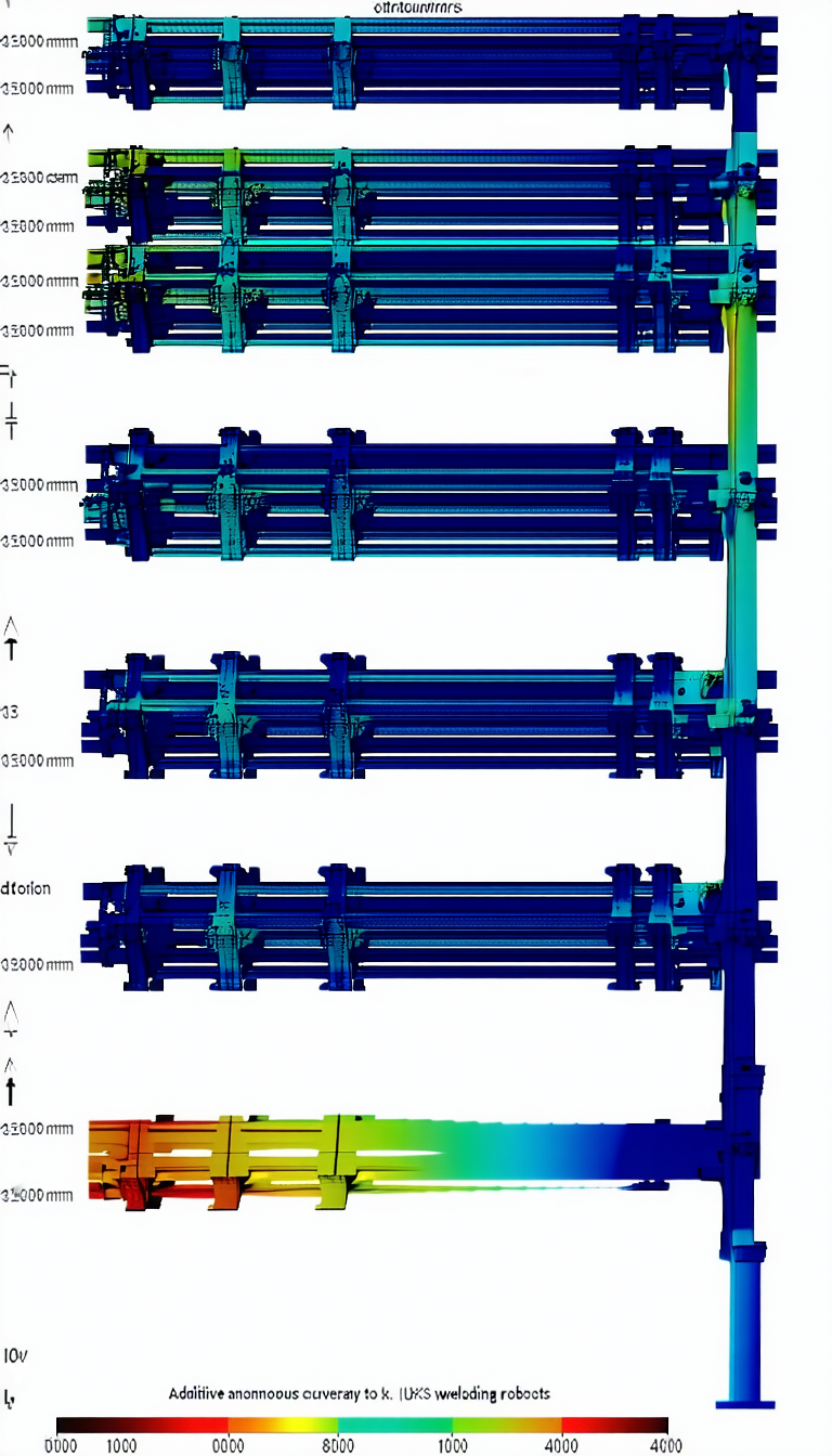The Image Is A 3d Model Of A Metal Structure, Possibly A Bridge Or A Building