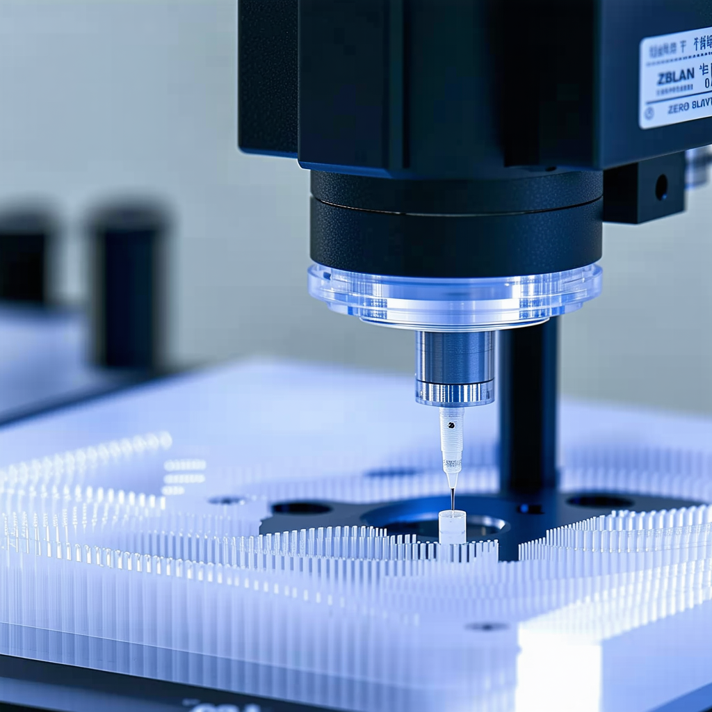 A Machine, Possibly A 3d Printer, In The Process Of Creating A Small Object