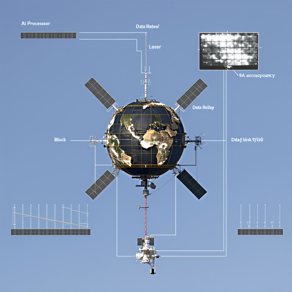 The Image Is A Diagram Of A Space Station, Showing The Various Components And Their Functions