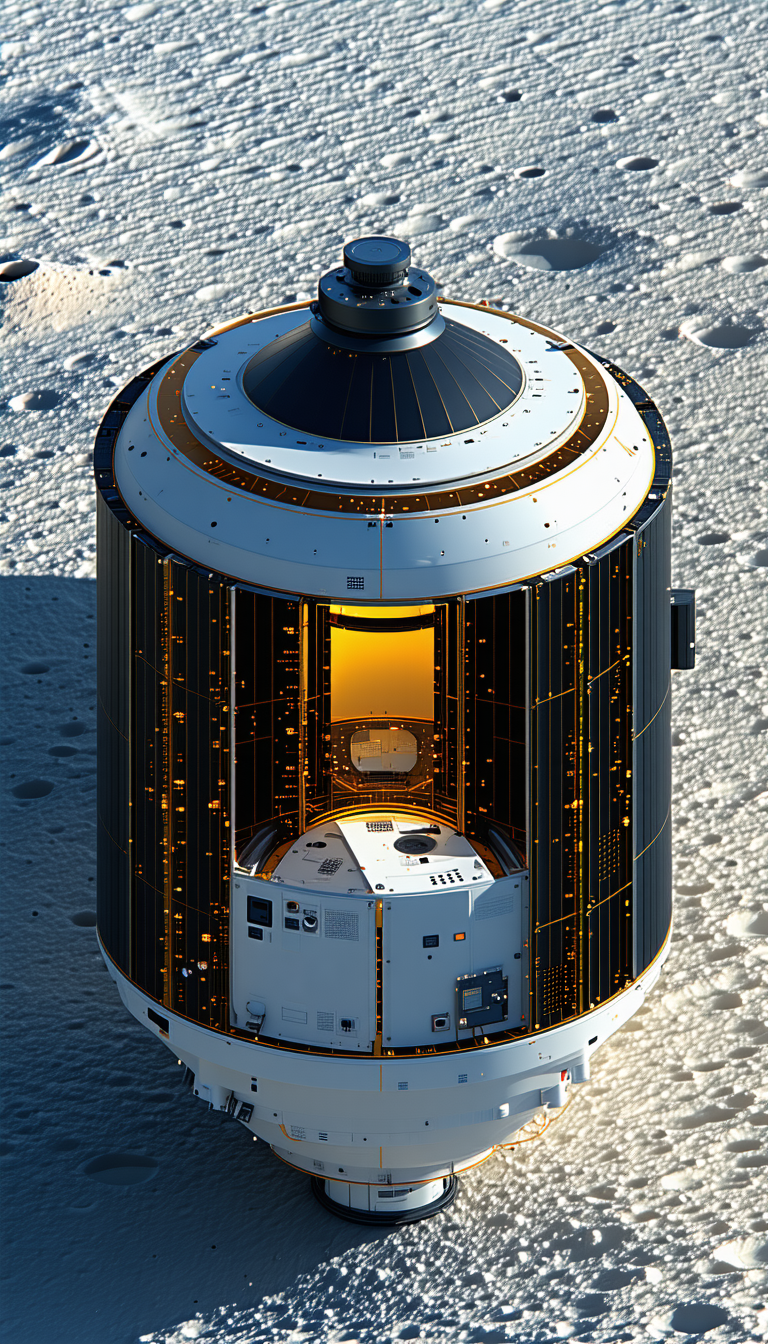 A Large White Dome Is Sitting On A Rocky Surface