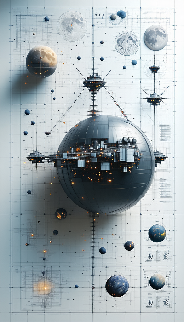 A Large, Round, Blue Object Is The Centerpiece Of This Image