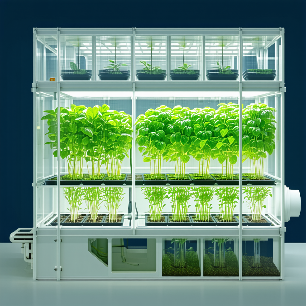 A Large, Well-lit Greenhouse Filled With A Variety Of Plants