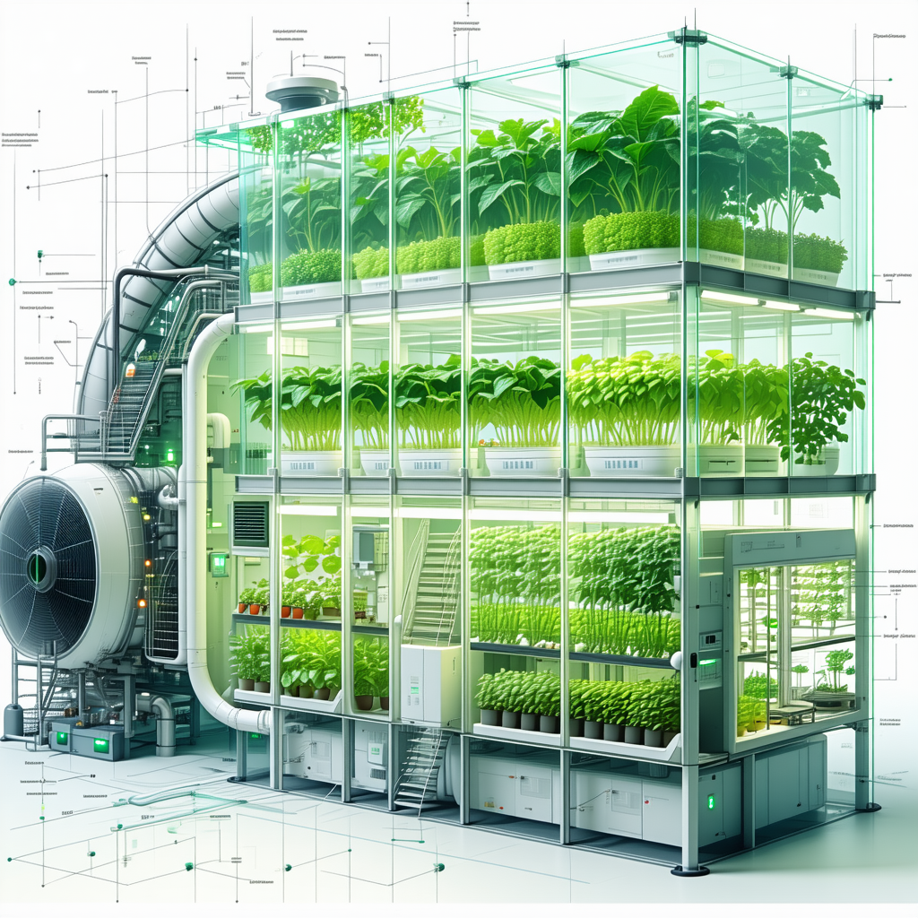 A Large, Multi-level Greenhouse Filled With Various Plants