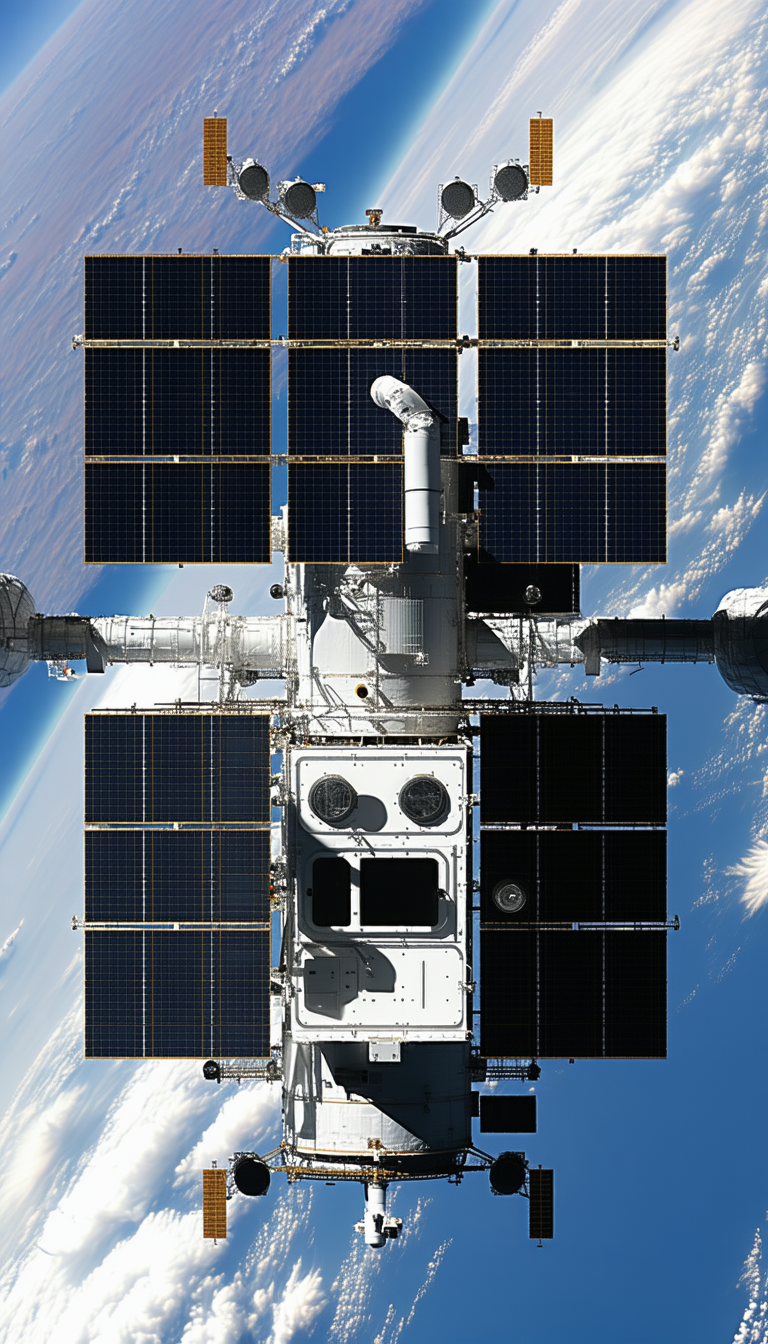 space shuttle shown close-up view
