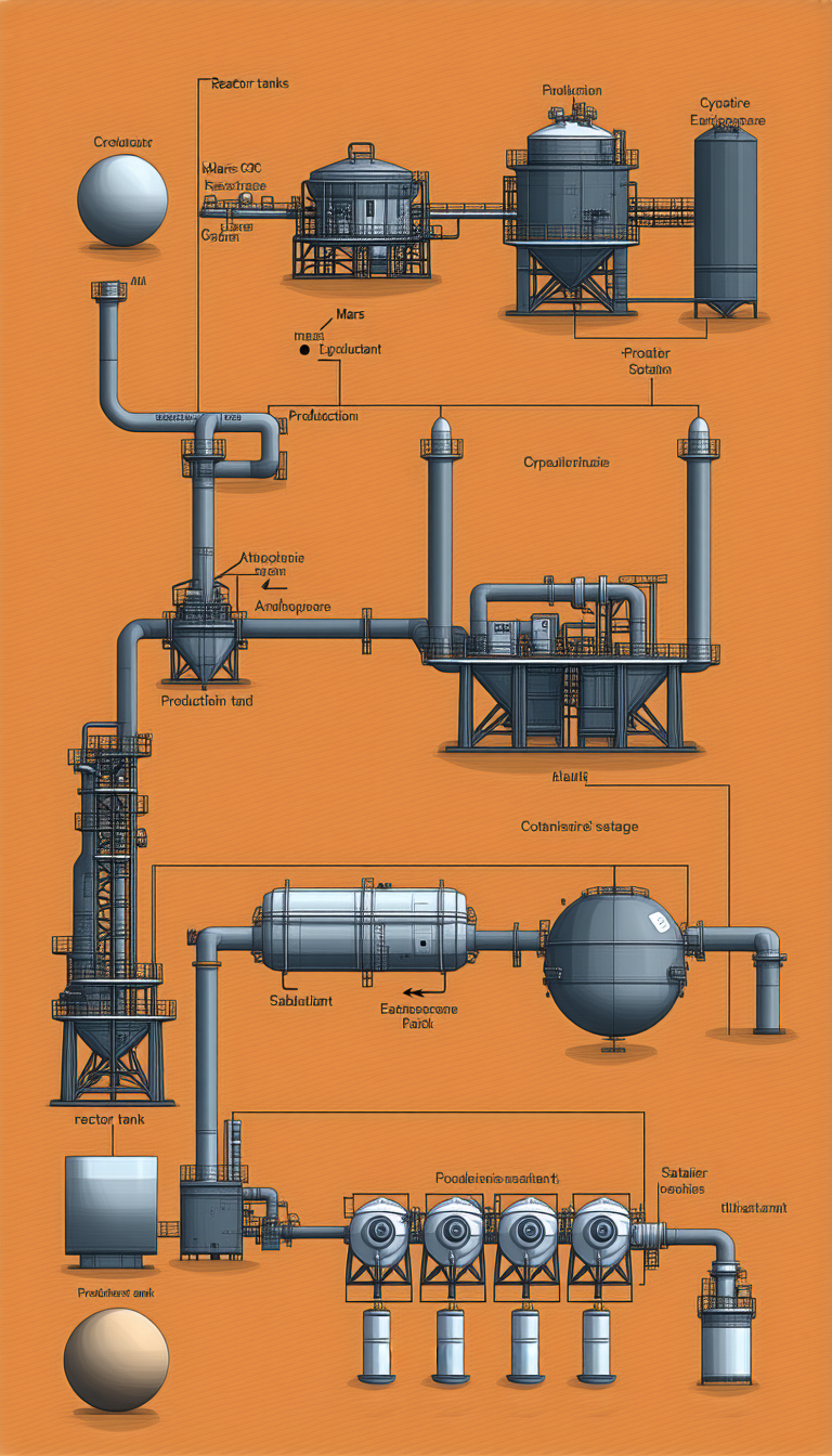 A Large Diagram Is Displayed On An Orange Background