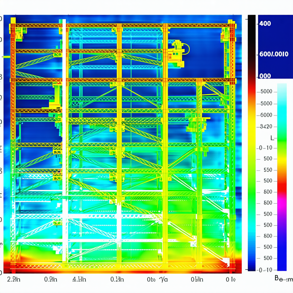The Image Is A 3d Model Of A Large Structure, Possibly A Warehouse Or A Factory