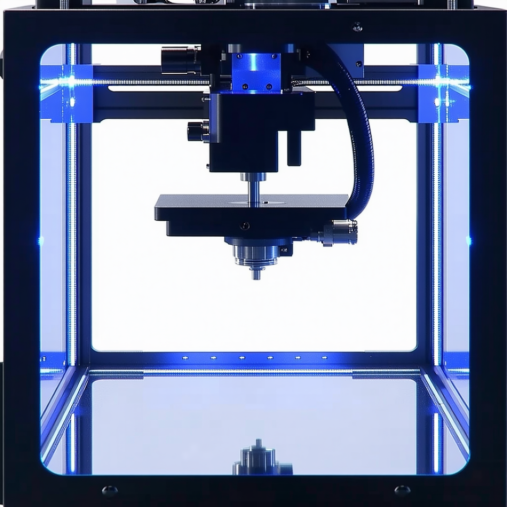 A Blue And Black Machine Is Shown In The Image
