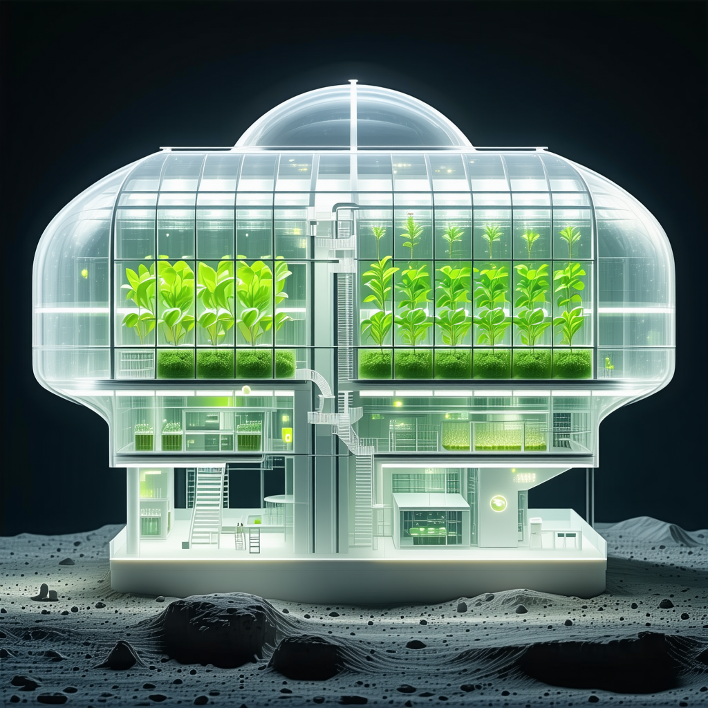 A Large, Futuristic Building With A Dome-shaped Structure