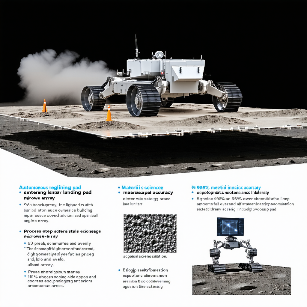 The Image Is A Poster That Showcases A Robotic Vehicle, Likely A Rover, On A Planetary Surface