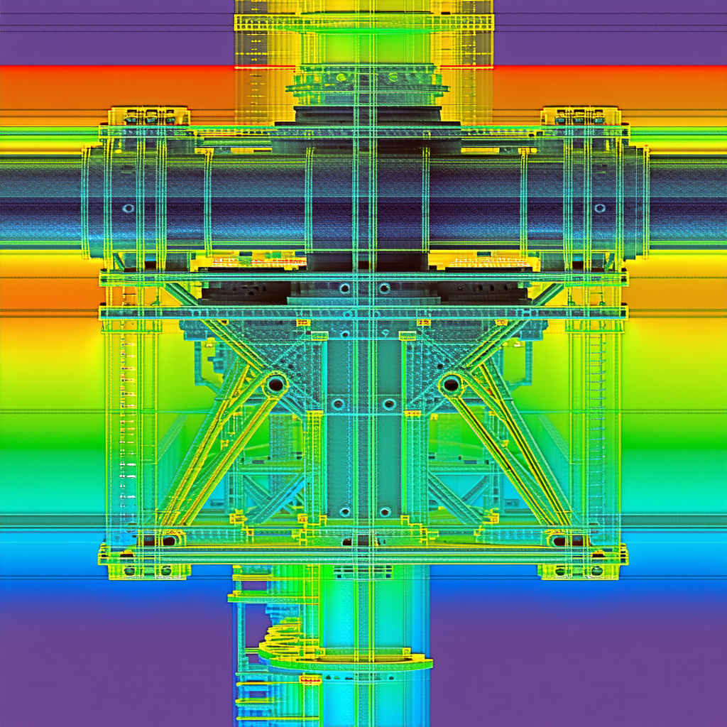 A Large, Colorful Structure Is Shown In A Computer-generated Image