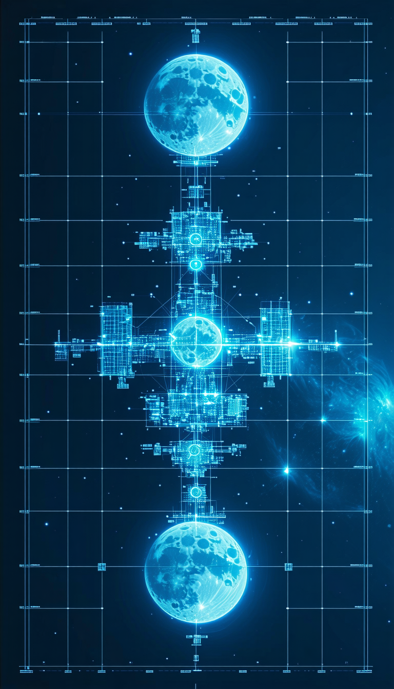 image, there three blue, three-dimensional