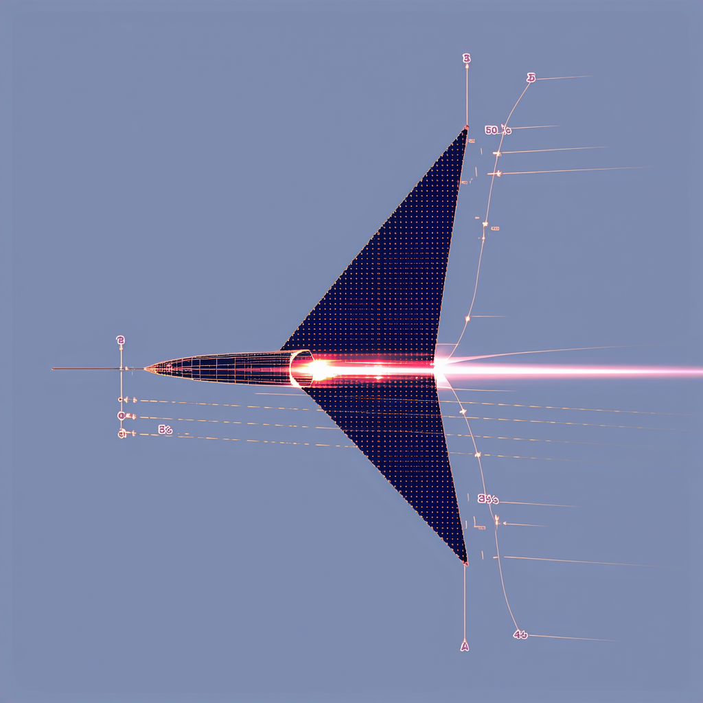 A Blue Background With A Red Line Running Through It