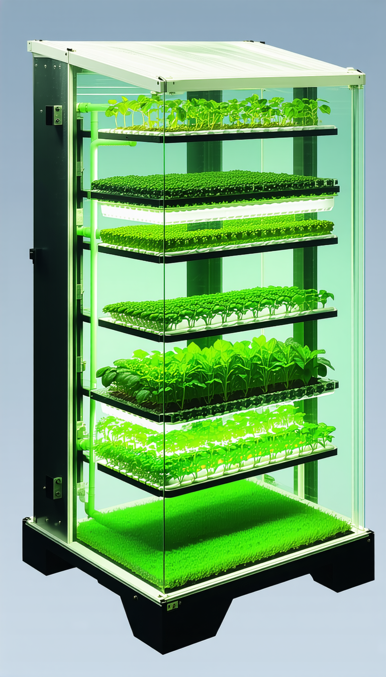 A Large Greenhouse Filled With Various Plants