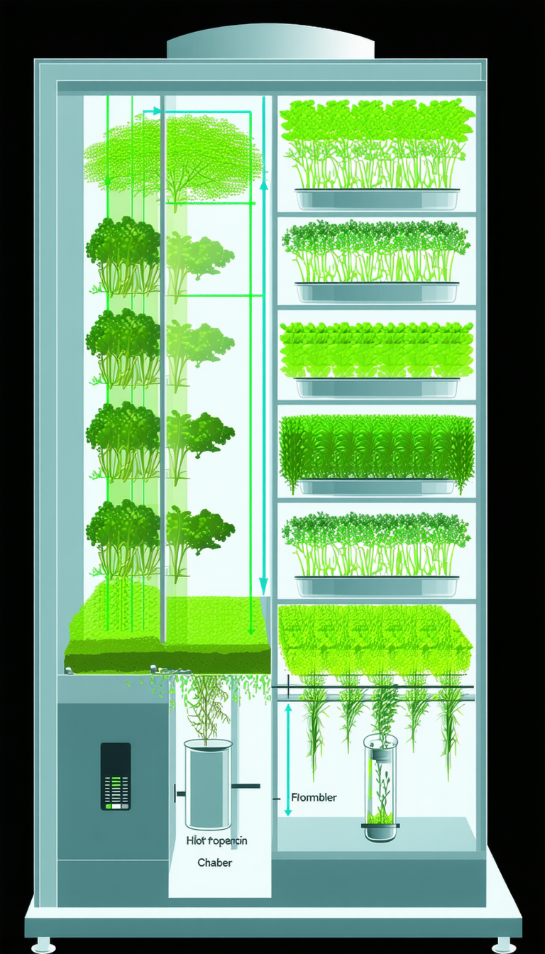 A Large Greenhouse Filled With Various Plants