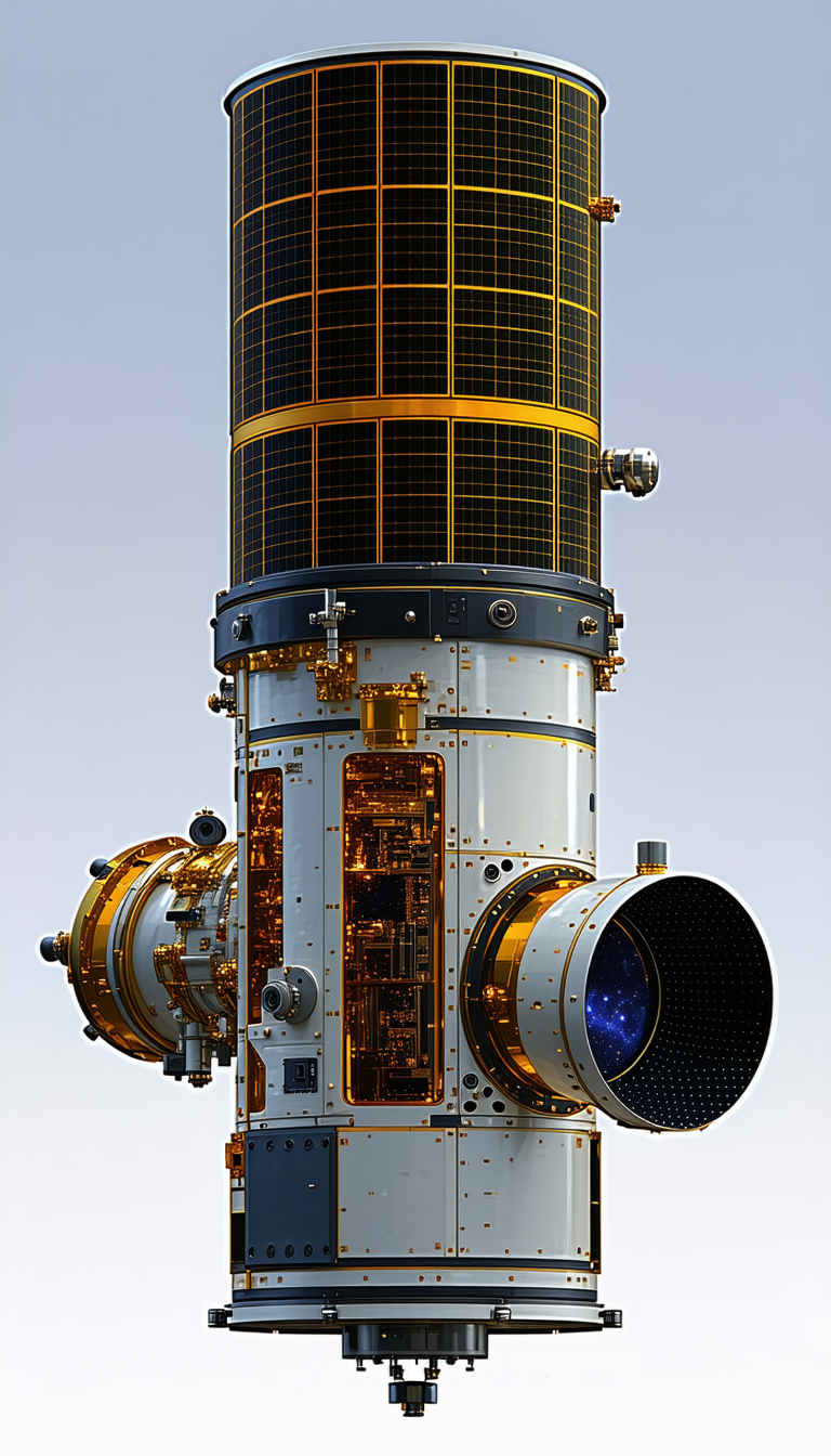A Large, Futuristic-looking Spacecraft With A Prominent Dome On Top