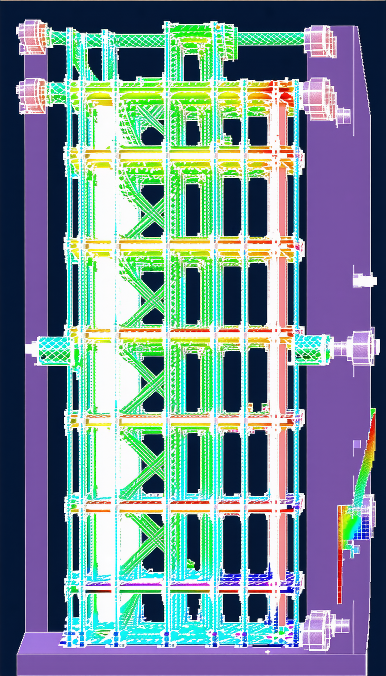 The Image Is A 3d Model Of A Large Building With A Bridge-like Structure