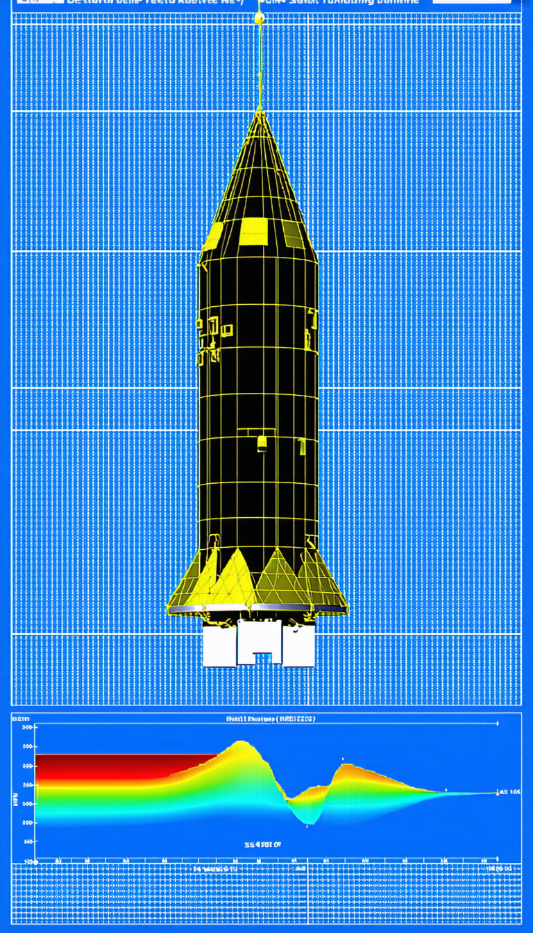 A Space Shuttle Is Shown In A Blue Background