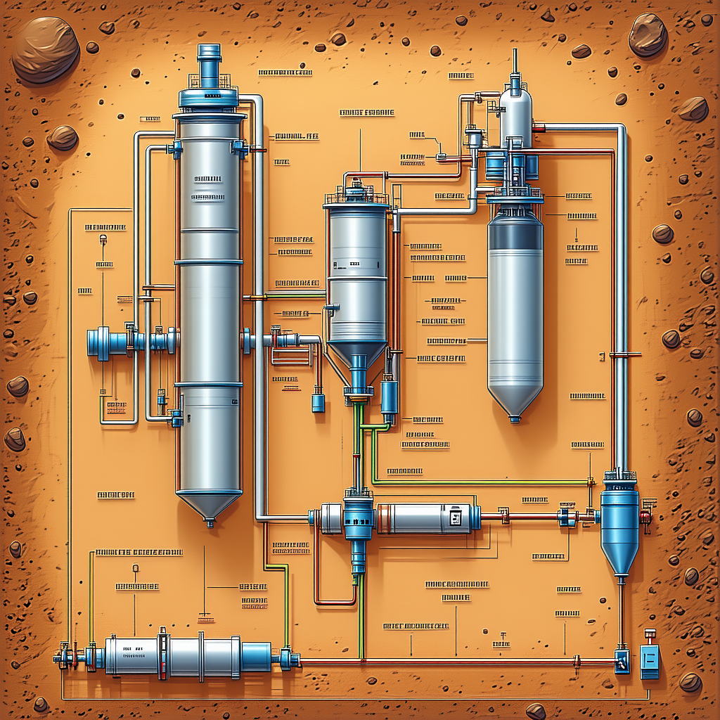 detailed drawing factory industrial plant
