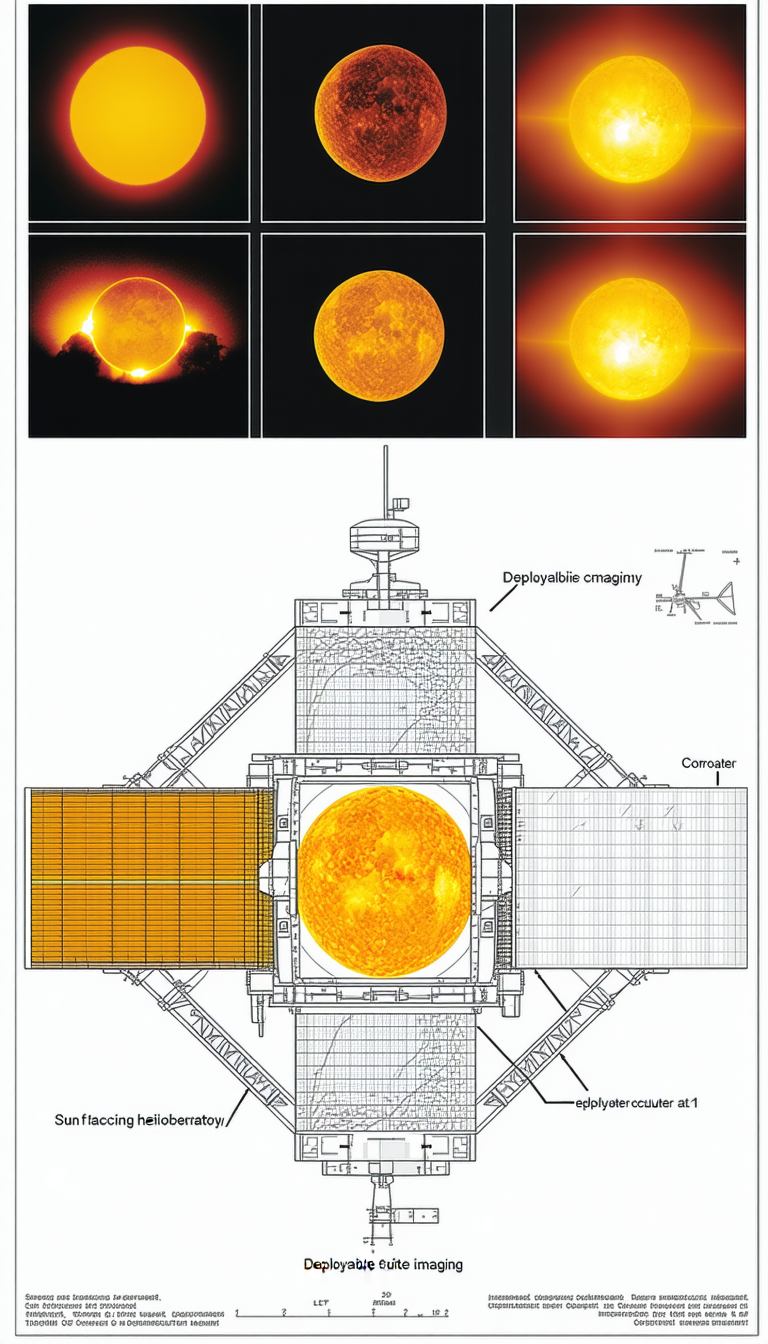 The Image Is A Diagram Of A Space Station, Showing The Various Components And Their Functions