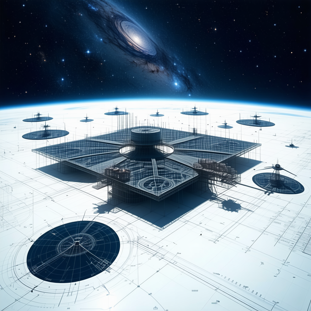 In The Image, There Is A Large, Futuristic-looking Structure With A Dome-shaped Roof