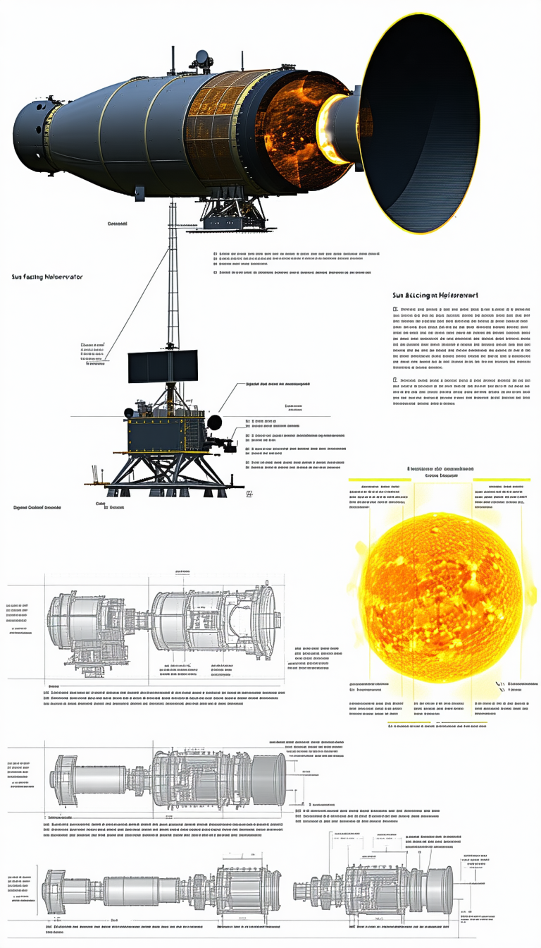 A Large, Detailed Drawing Of A Space Station Is Displayed On A Page