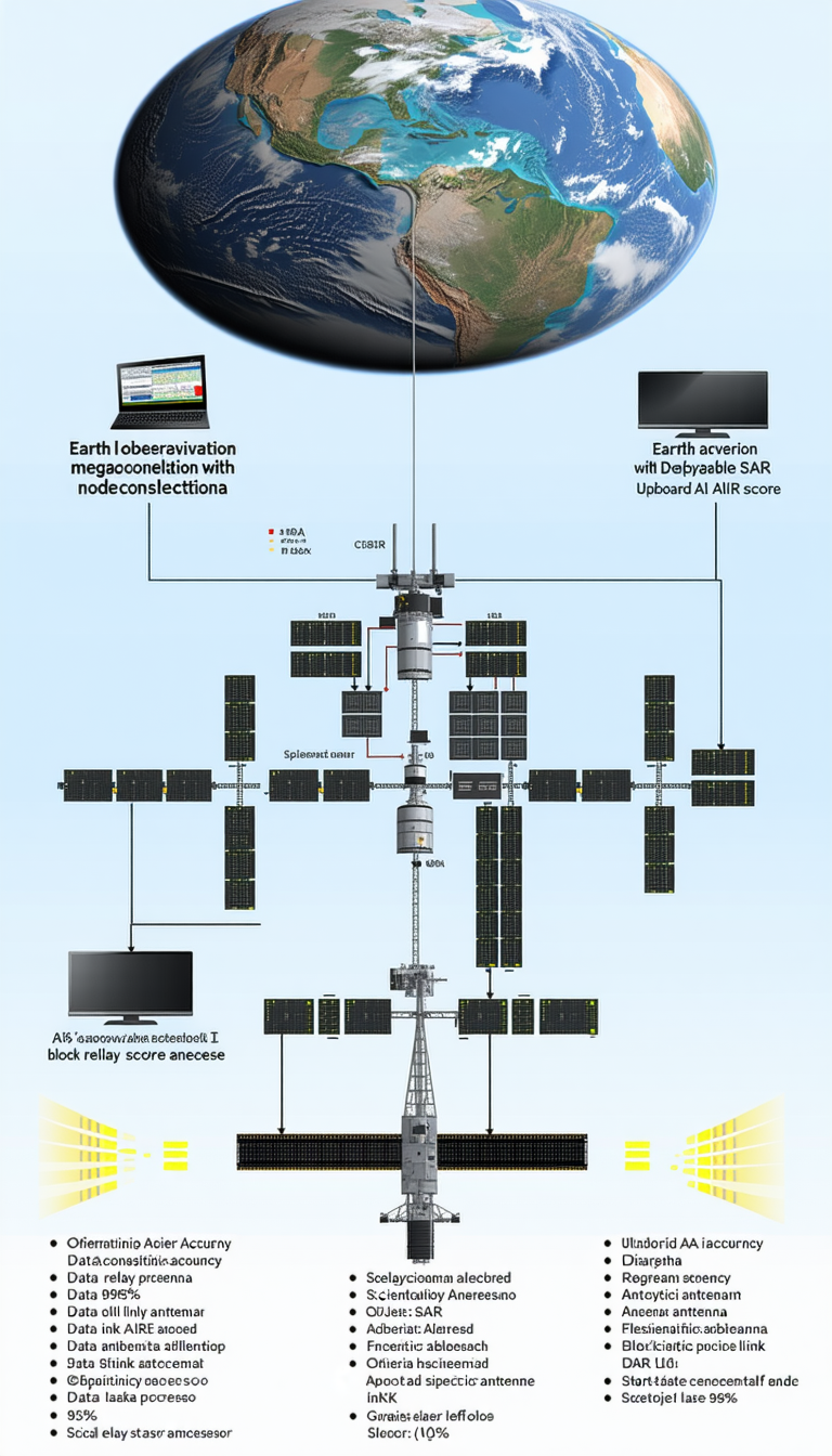The Image Is A Diagram Showing The Various Components Of A Space Station