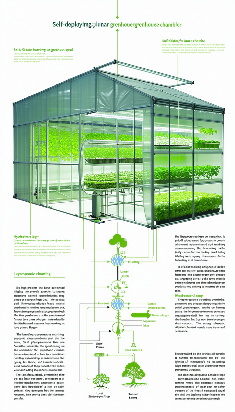 large, detailed drawing greenhouse