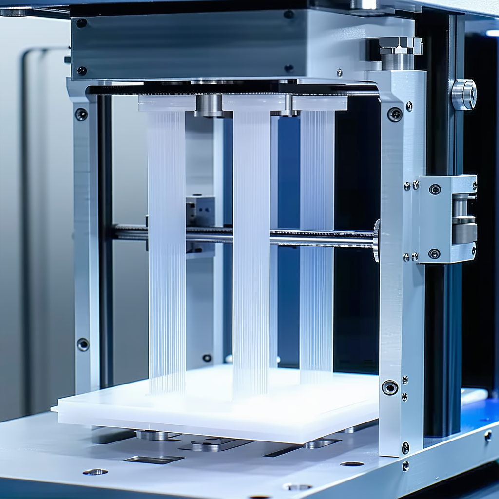 A Machine Is Shown In The Image, With A White Plastic Object Sitting On Top Of It