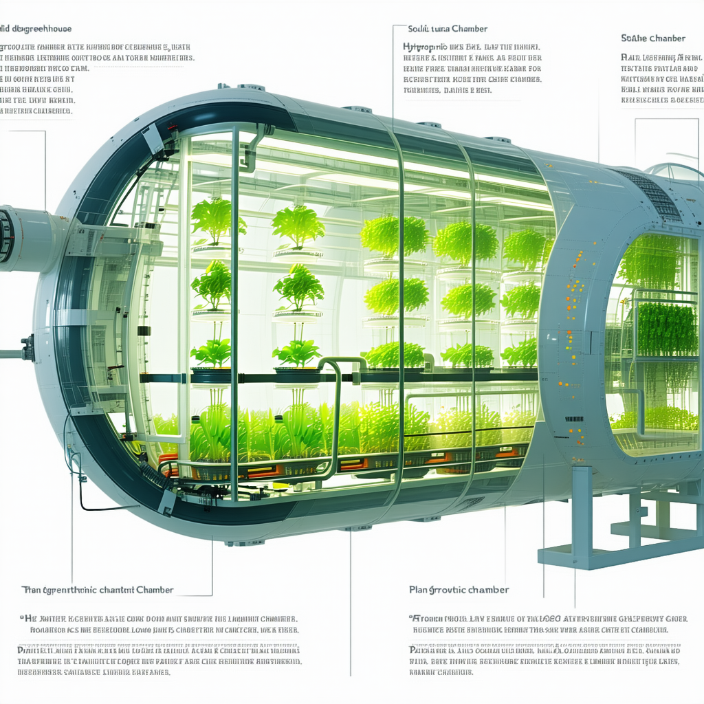 The Image Is A Diagram Of A Greenhouse, Showing The Various Components And Their Functions