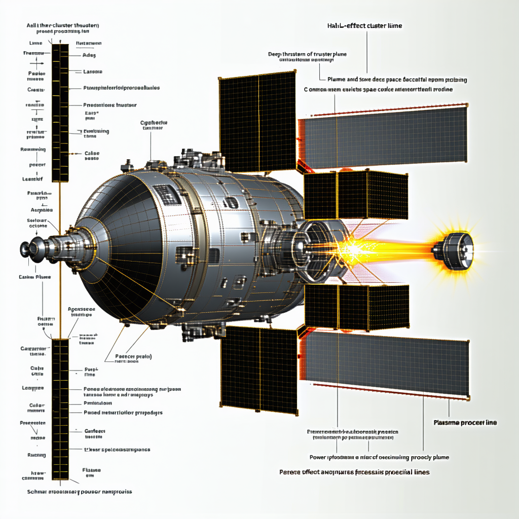 A Diagram Is Displayed Showing The Different Parts Of A Spacecraft