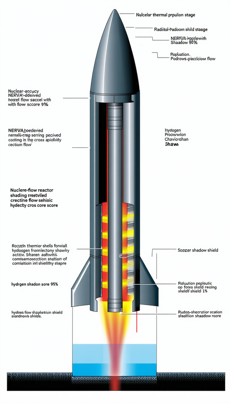 The Image Is A Diagram Of A Rocket Engine, Showing The Various Components And Their Functions