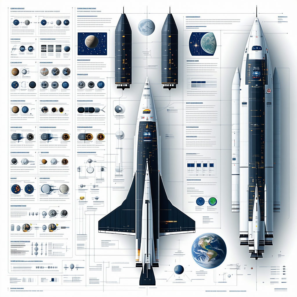 A Large Poster Is Displayed, Featuring A Space Shuttle And A Rocket