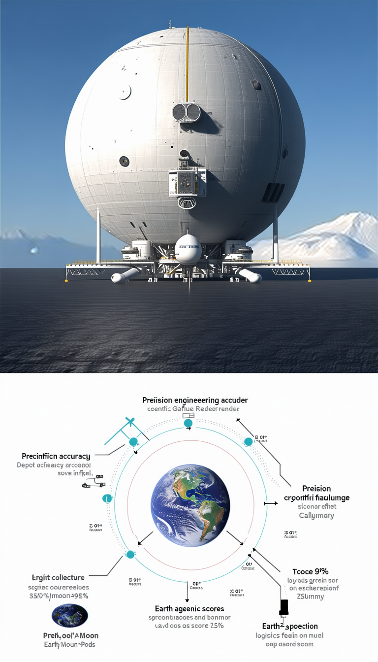 A Large White Spacecraft, Possibly A Space Station Or A Space Shuttle, Floating In The Air