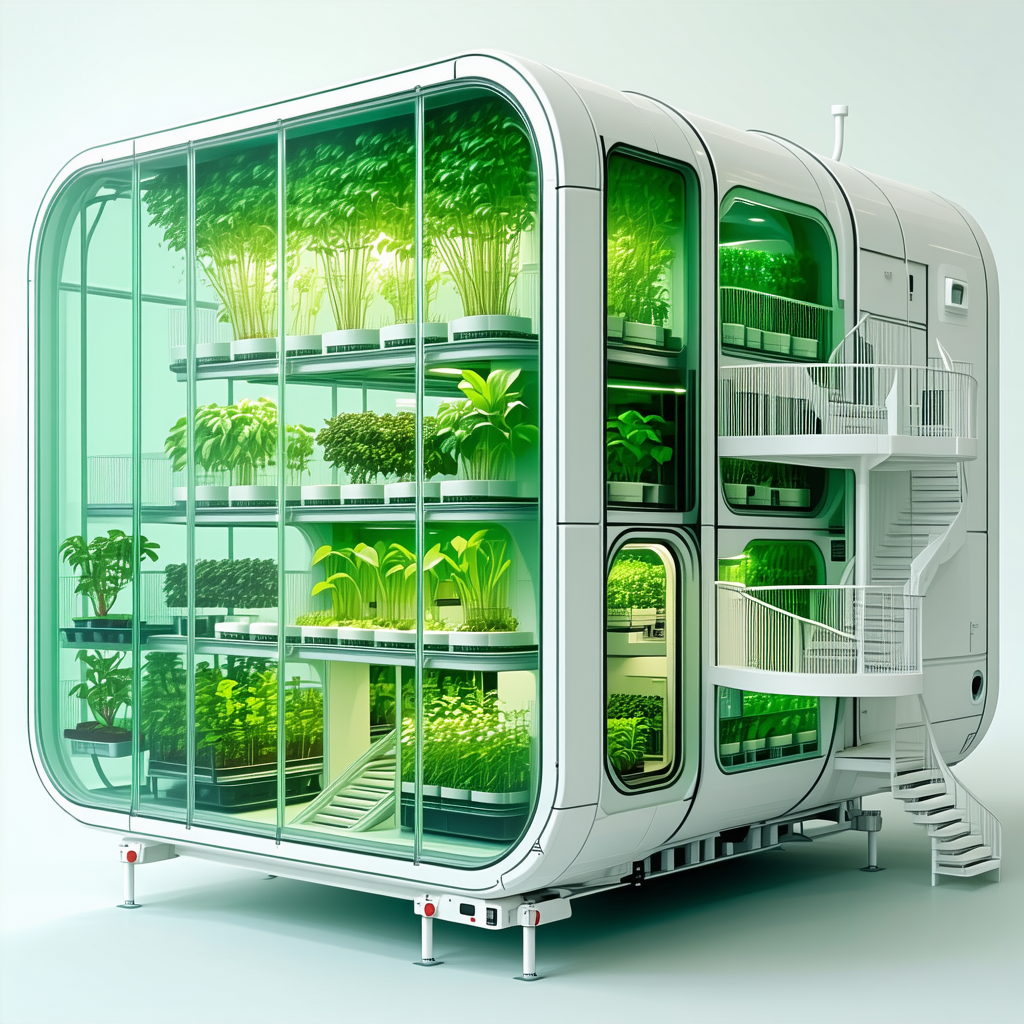 A Large, White, And Green Structure That Resembles A Space Shuttle Or A Giant Greenhouse